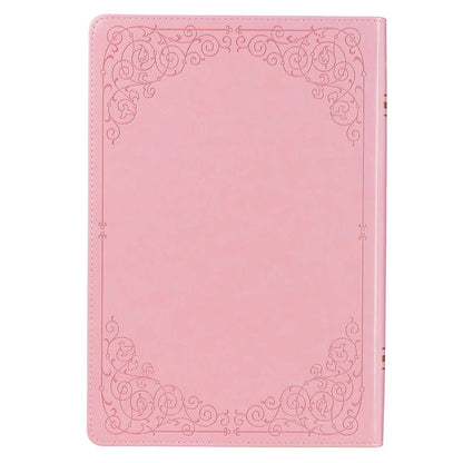 KJV Pink Study Bible | Giant Print Faux Leather Indexed Edition