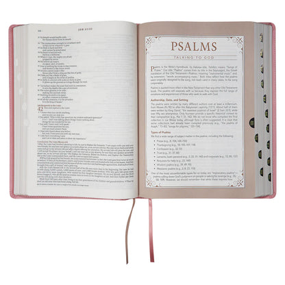 NLT Spiritual Growth Bible – Pink; Thumb Index; Women’s Study; Neriah’s Light
