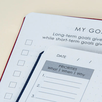 Neriah's Light – Baxter Undated Planner Pocket Edition Red