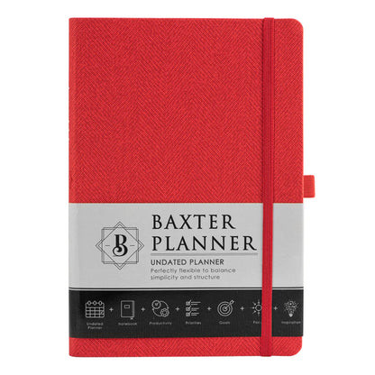 Neriah's Light – Baxter Undated Planner Pocket Edition Red