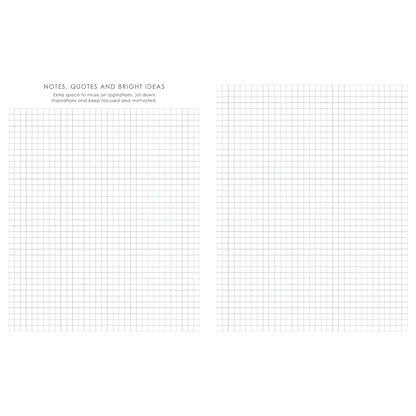 Neriah’s Light; Baxter Undated Planner A4; Grey Fibre Flexcover