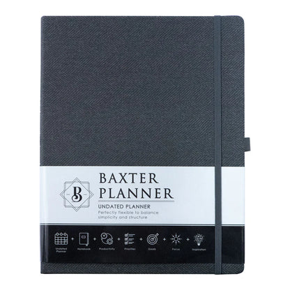 Neriah’s Light; Baxter Undated Planner A4; Black Fibre Flexcover