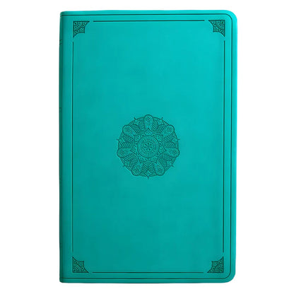 ESV Large Print Thinline Bible – Turquoise Emblem ; Neriah's Light