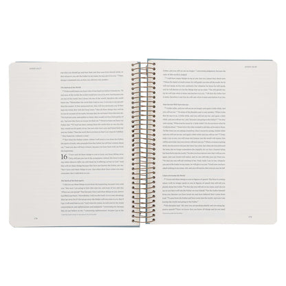 ESV Spiral-Bound New Testament Bible; Journaling Edition; Neriah’s Light