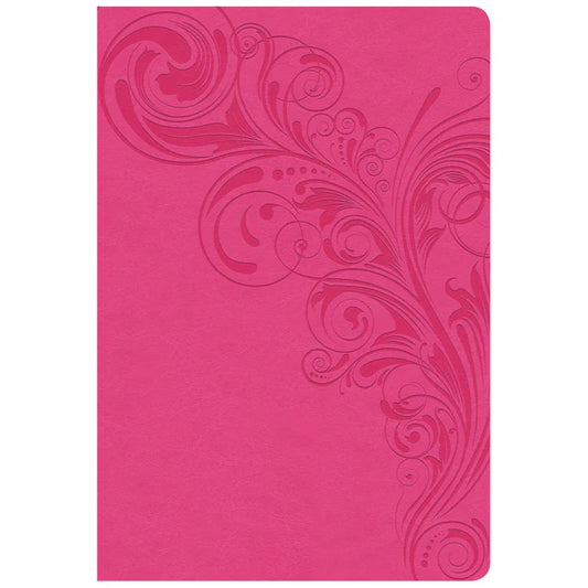 Neriah’s Light: CSB Bible; Pink Faux Leather Super Giant Print
