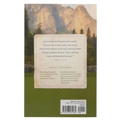 NLT Economy Outreach Bible – Paperback; Evangelism Bible; Neriah’s Light