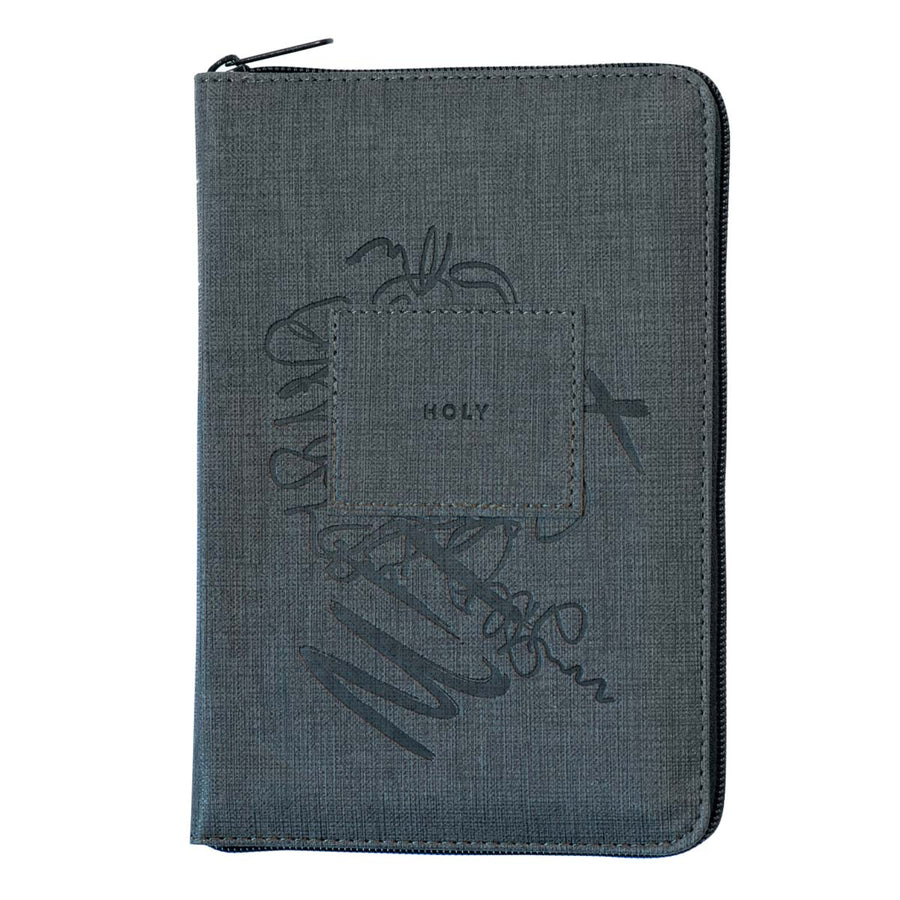NLT Compact Zipper Bible – Charcoal Patch; Filament Bible; Neriah’s Light