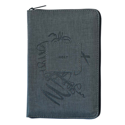 NLT Compact Zipper Bible – Charcoal Patch; Filament Bible; Neriah’s Light
