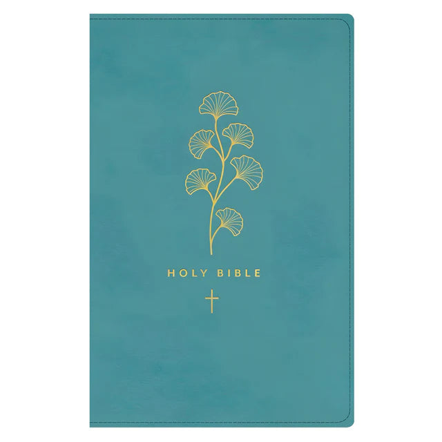 NLT Teal Imitation Leather Premium Gift Bible Red Letter