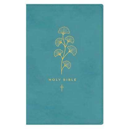 NLT Teal Imitation Leather Premium Gift Bible Red Letter