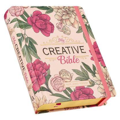Neriah’s Light ; KJV My Creative Bible ; Pink Floral Hardcover