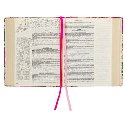 Neriah’s Light ; KJV My Creative Bible ; Pink Floral Hardcover