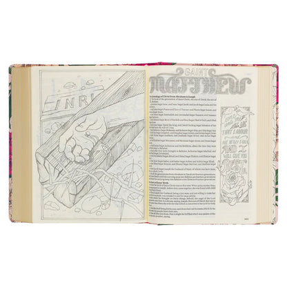Neriah’s Light ; KJV My Creative Bible ; Pink Floral Hardcover
