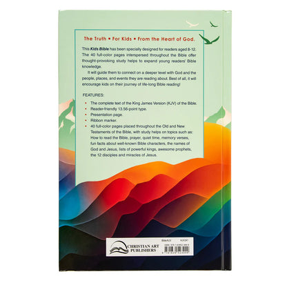 Neriah’s Light: KJV Kids Bible; Teal Mountains Hardcover Large Print