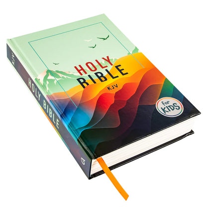 Neriah’s Light: KJV Kids Bible; Teal Mountains Hardcover Large Print