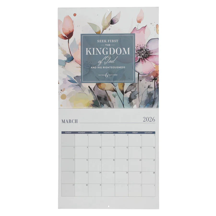 2026 Calendar - For I Know the Plans I Have for You