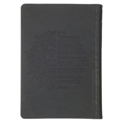 Neriah’s Light: KJV Compact Bible; Grey Lion Faux Leather