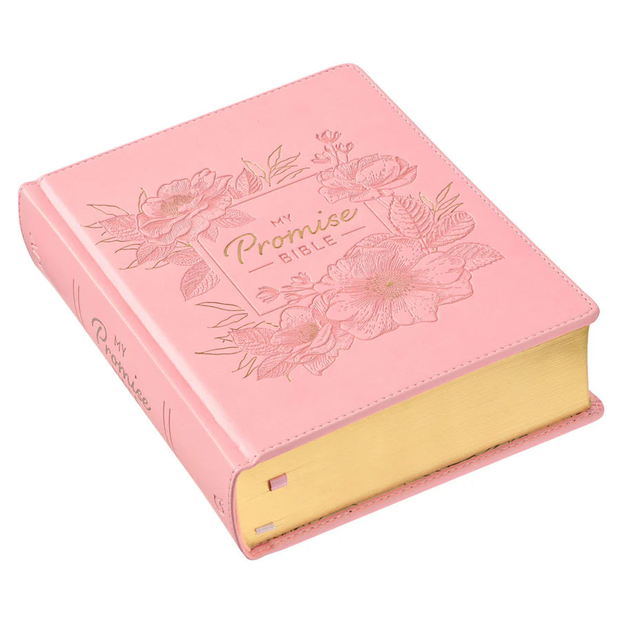 KJV Promise Journaling Bible | Pink Faux Leather Hardcover