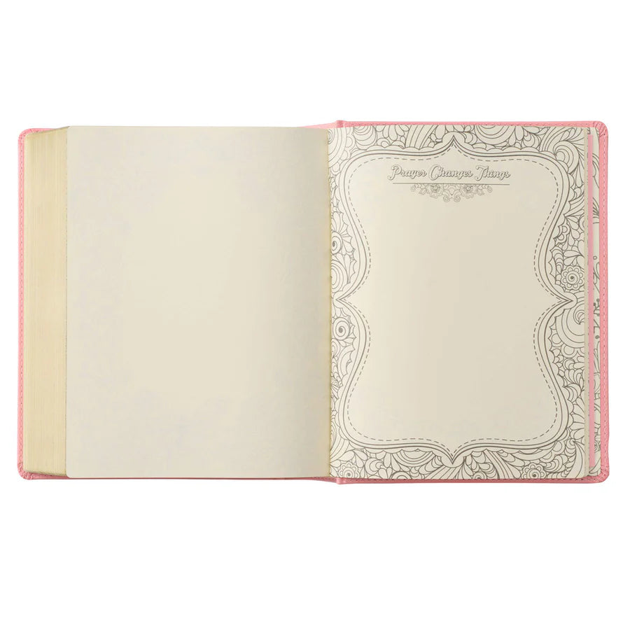 KJV Promise Journaling Bible | Pink Faux Leather Hardcover
