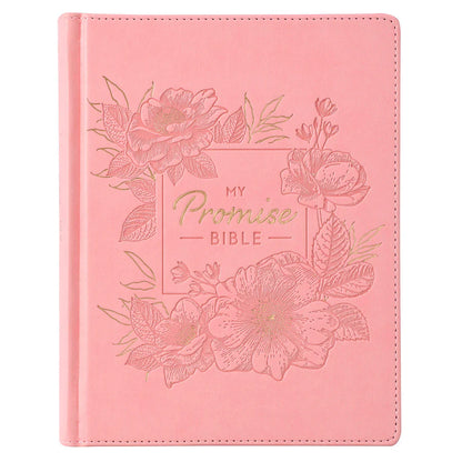 KJV Promise Journaling Bible | Pink Faux Leather Hardcover