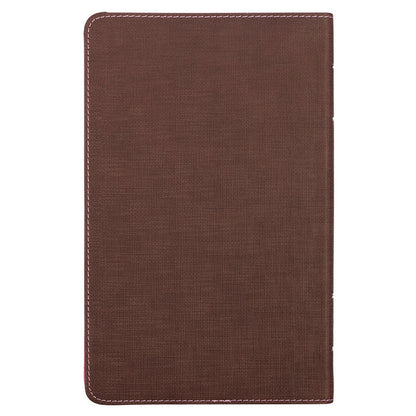KJV Saddle Tan And Pink Faux Leather Giant Print Bible