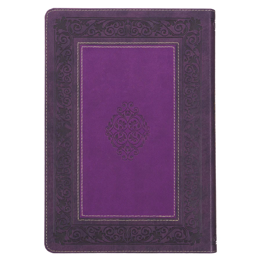 KJV Purple Study Bible | Large Print Faux Leather Flexcover