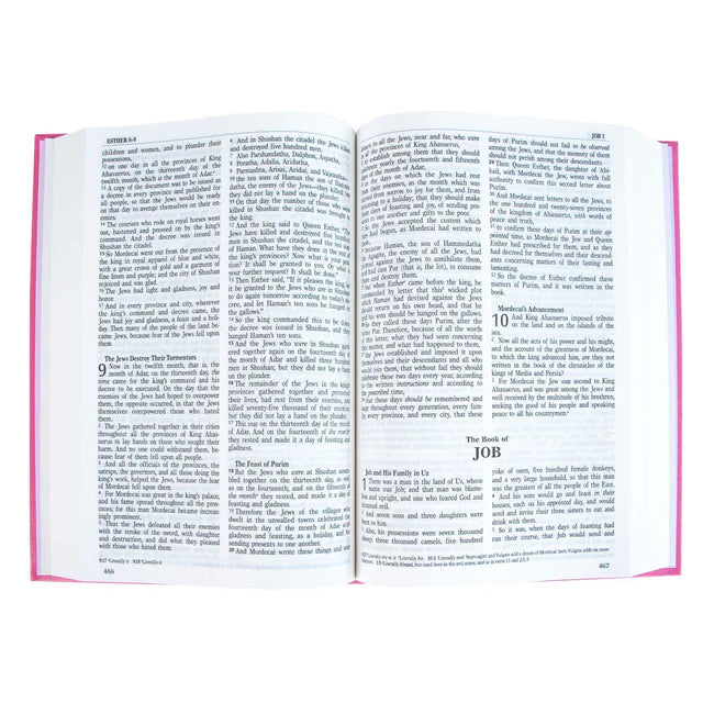 NKJV Pink Hardcover Bible