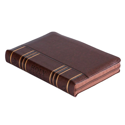 ESV Dark Brown Compact Bible with Zip Closure; Neriah’s Light