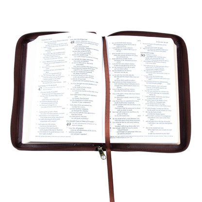 ESV Dark Brown Compact Bible with Zip Closure; Neriah’s Light