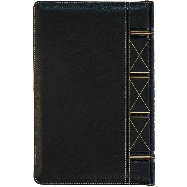 ESV Standard Bible – Black Faux Leather Zip; Neriah's Light