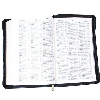 ESV Standard Bible – Black Faux Leather; Zipped & Indexed; Neriah’s Light