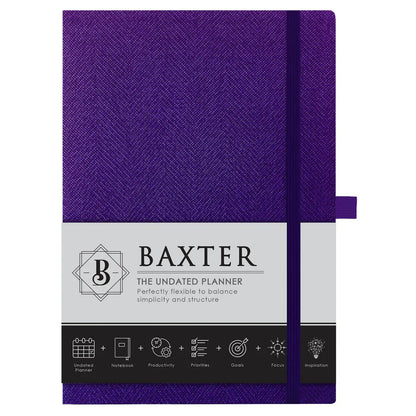 Neriah's Light – Baxter Undated Planner Pocket Edition Purple