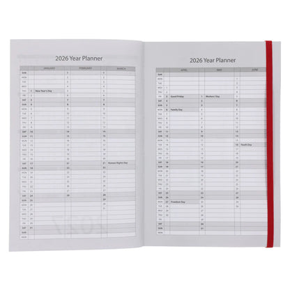 Neriah’s Light; 2026 A5 Daily Planner; Cherries & Blossoms Diary