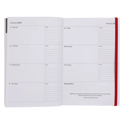 Neriah’s Light; 2026 A5 Daily Planner; Cherries & Blossoms Diary