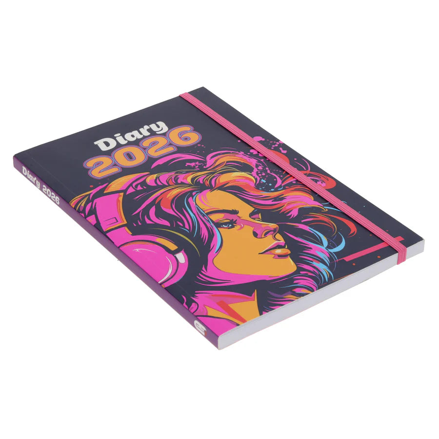 Neriah’s Light; 2026 A5 Daily Planner; Music Girl Paperback Diary