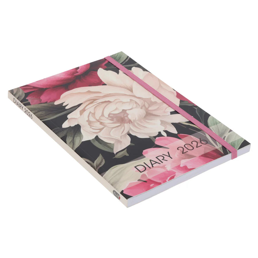 Neriah’s Light; 2026 A5 Daily Planner; Floral Paperback Diary