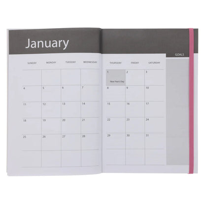 Neriah’s Light; 2026 A5 Daily Planner; Floral Paperback Diary