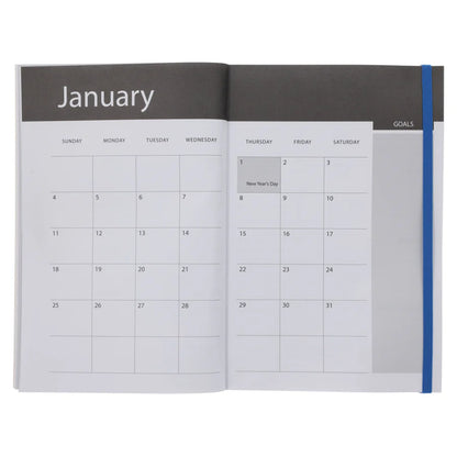 Neriah’s Light; 2026 A5 Daily Planner; Blue Navy Paperback Diary