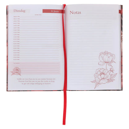 2026 Nina Smit Dagboek - Dagbeplanner Blomme - Hardeband