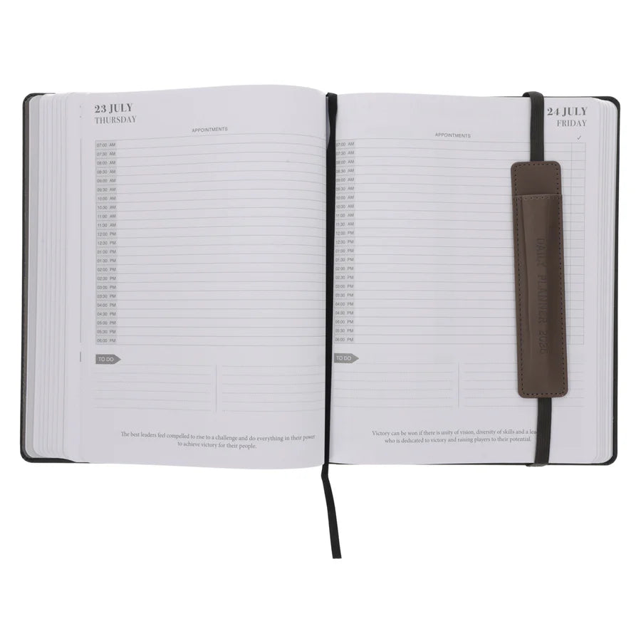 Neriah's Light – 2026 John Maxwell A4 Daily Planner Black & Brown