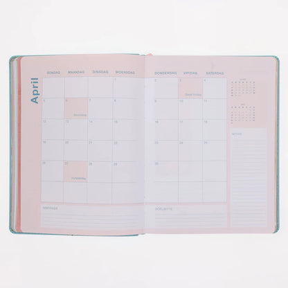 2026 Dagboek - Dagbeplanner - Leefstyl vir die Vrou - Kunsleer
