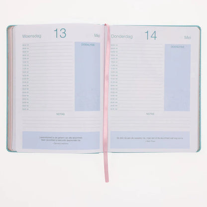 2026 Dagboek - Dagbeplanner - Leefstyl vir die Vrou - Kunsleer