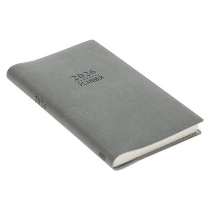 Neriah’s Light; 2026 18-Month Planner & Notebook; Grey Faux Leather