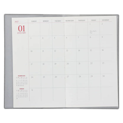 Neriah’s Light; 2026 18-Month Planner & Notebook; Grey Faux Leather