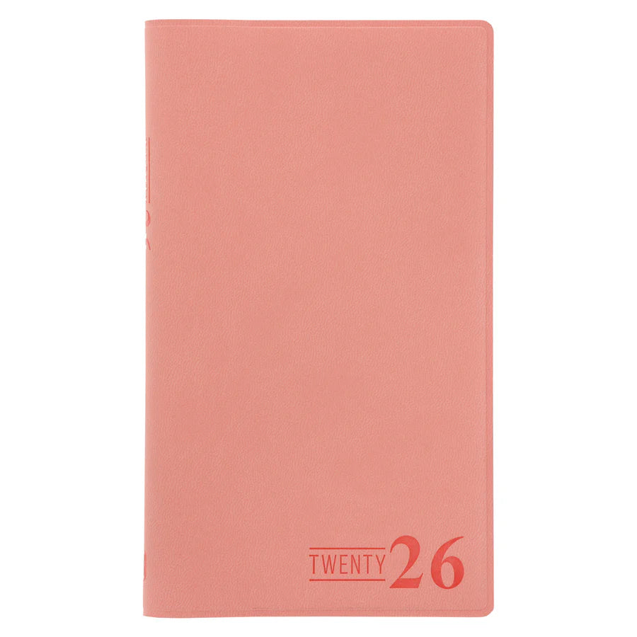 Neriah’s Light; 2026 18-Month Planner & Notebook; Coral Faux Leather