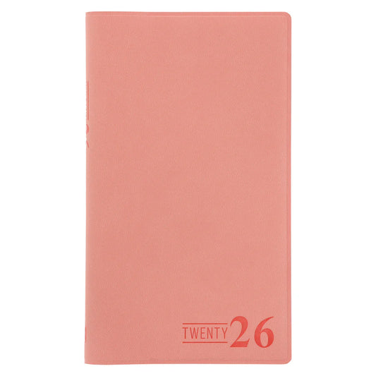 Neriah’s Light; 2026 18-Month Planner & Notebook; Coral Faux Leather