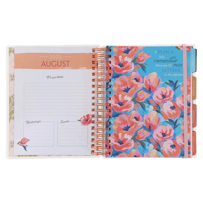2026 Diary - 18-Month Planner for Women - Thankful Grateful Blessed - Wirebound