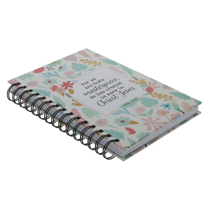 For We Are God's Masterpiece Hardcover Wirebound Journal