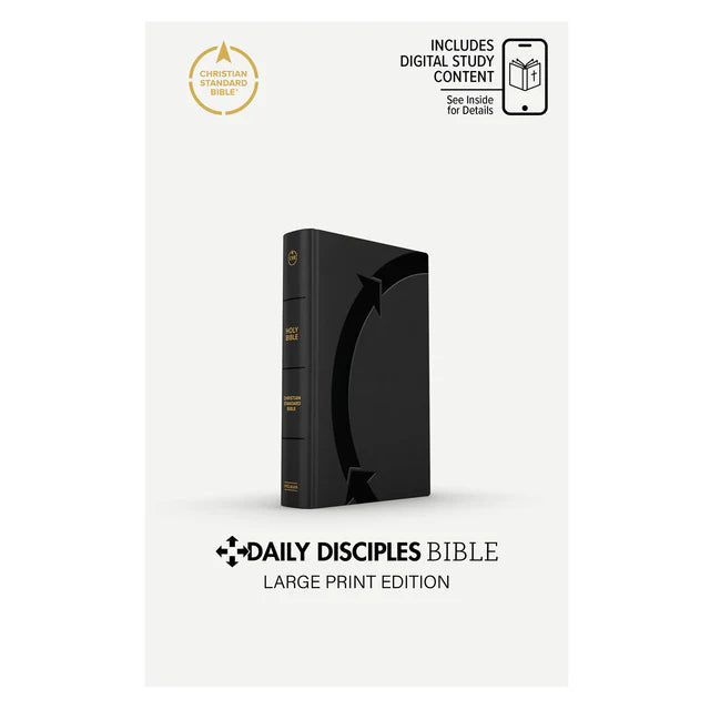 Neriah’s Light: CSB Daily Disciples Bible; Black Large Print