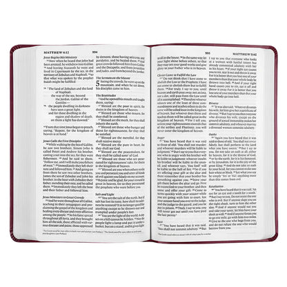 ESV Thinline Bible – Raspberry Floral; Neriah's Light
